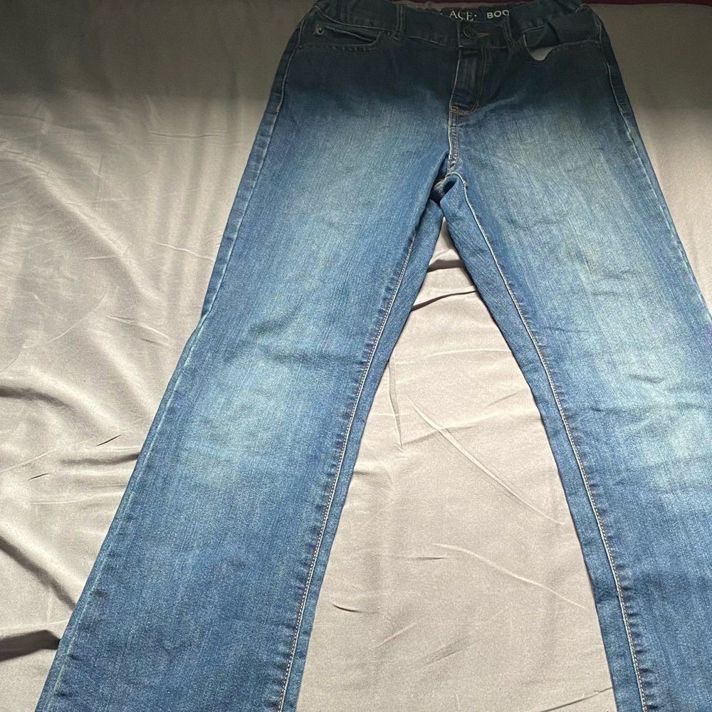 (Place) kids size 12 blue bootcut cotton jeans